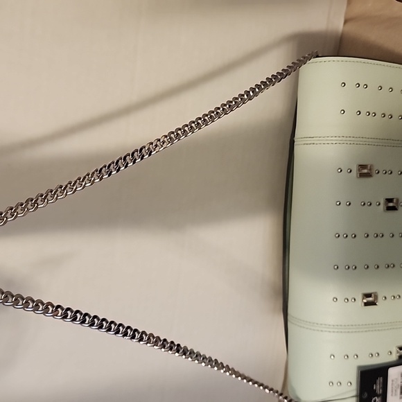 KARL LAGERFELD Paris Albertine Logo Leather Wallet On Chain - Picture 5 of 6